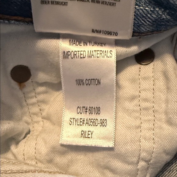 AGOLDE Riley Light Blue Ripped Denim - Picture 5 of 5